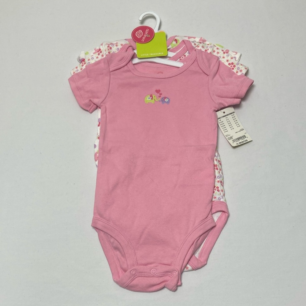Okie Dokie Pink Bodysuit Set